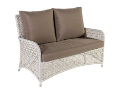 Alfonsi Outdoor Sofa Set 2 Seater, 2 Single seater and 1 Center Table (Beige + Brown)