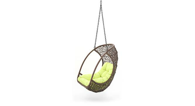 Bianchi Single Seater Hanging Swing Without Stand For Balcony , Garden Swing (Dark Brown )