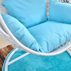 Elpidio Single Seater Hanging Swing With Stand For Balcony , Garden Swing (White)