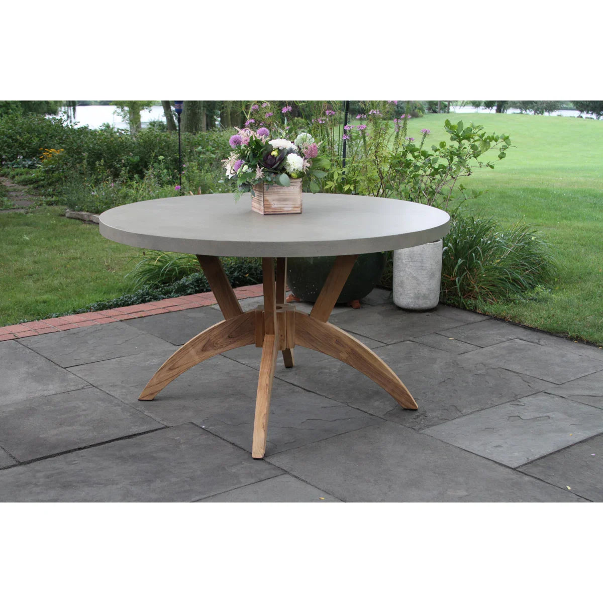 Issoro Outdoor Garden Patio Dining Set 4 Chairs and 1 Table Set (Black) Braided & Rope
