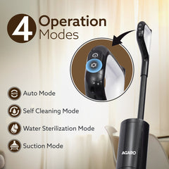 AGARO Royal Mop & Vacuum Cleaner, Lightweight Cordless Cleaner for Multi-Surface Hard Floor, Brushless Motor, Smart Disp