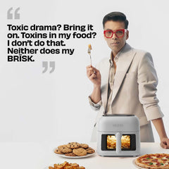 World's 1st 100% Toxin-Free ILAG® Certified CeramicTech™ Air Fryer with XL Basket | BRĪSK