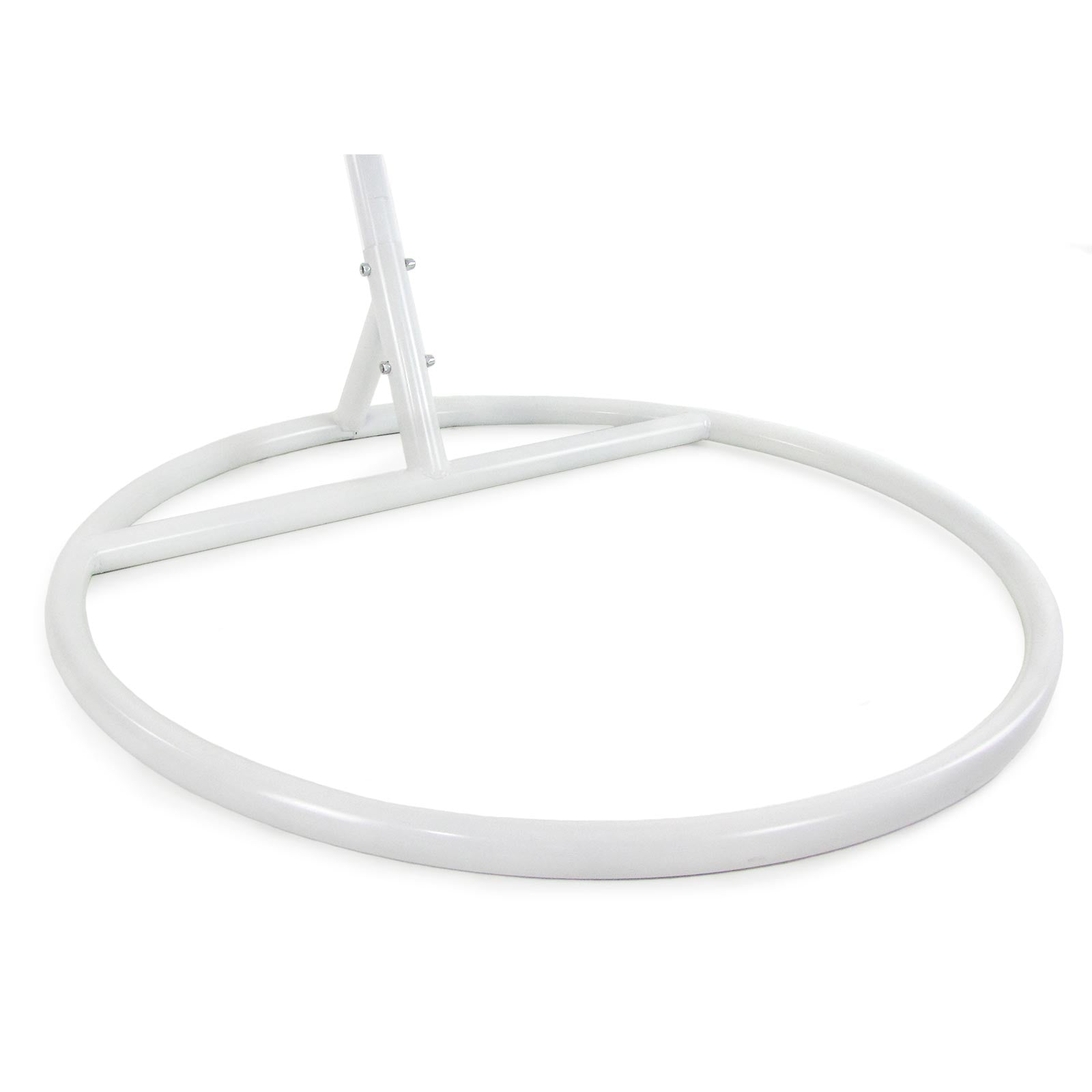Luoni Single Seater Hanging Swing With Stand For Balcony , Garden Swing (White)