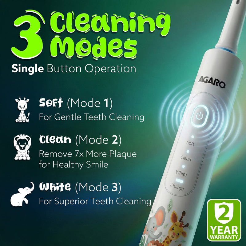 AGARO Rex Oscillating Kids Electric Toothbrush-3