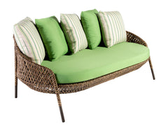 Gustavo Outdoor Sofa Set 2 Seater , 2 Single seater , 1 Side table and 1 Center Table (Brown)