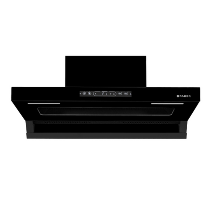 Faber HOOD VIVID FL HC BK 90 Wall Mounted Matte Black Chimney