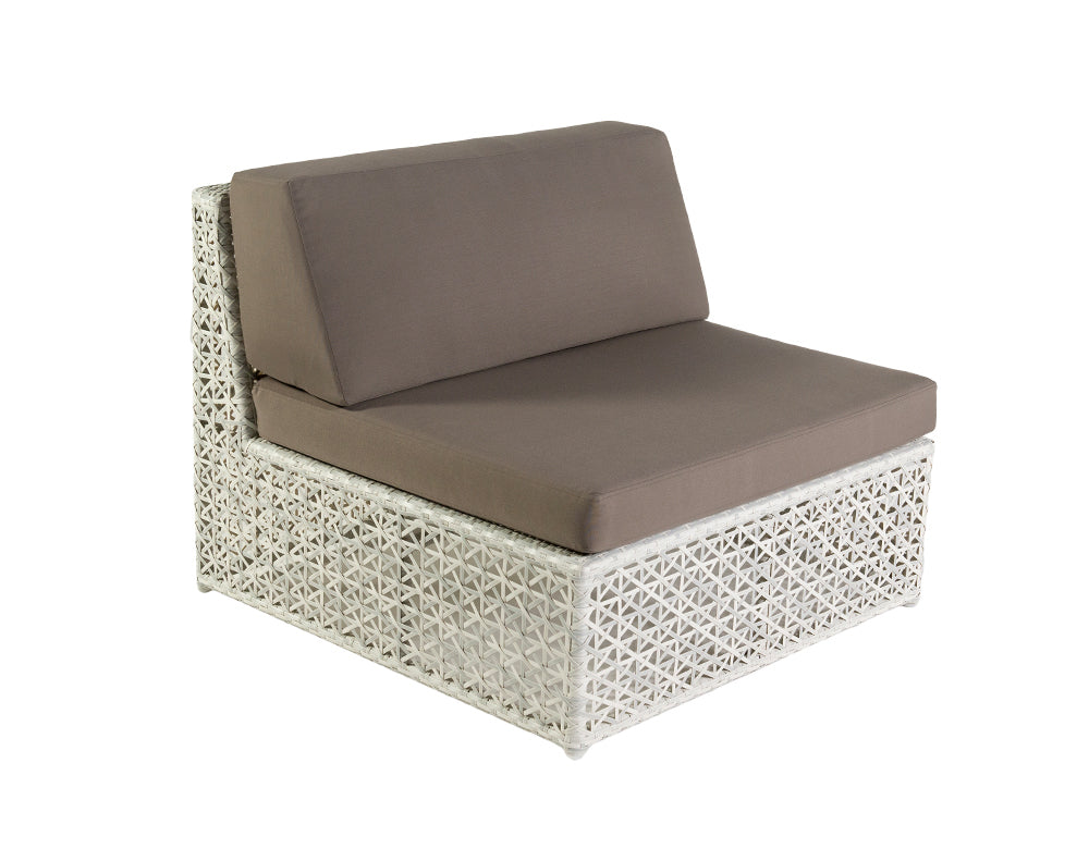 Ludovica Outdoor Patio Sofa Set 6 Chairs , 1 Footstool , 1 Side table and 1 Center Table (Off White)