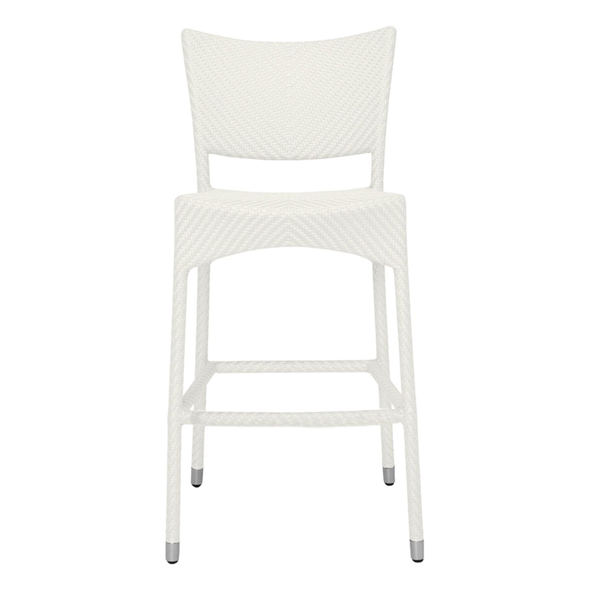 Aysel Outdoor Patio Bar Chair 2 Chairs For Balcony (White)