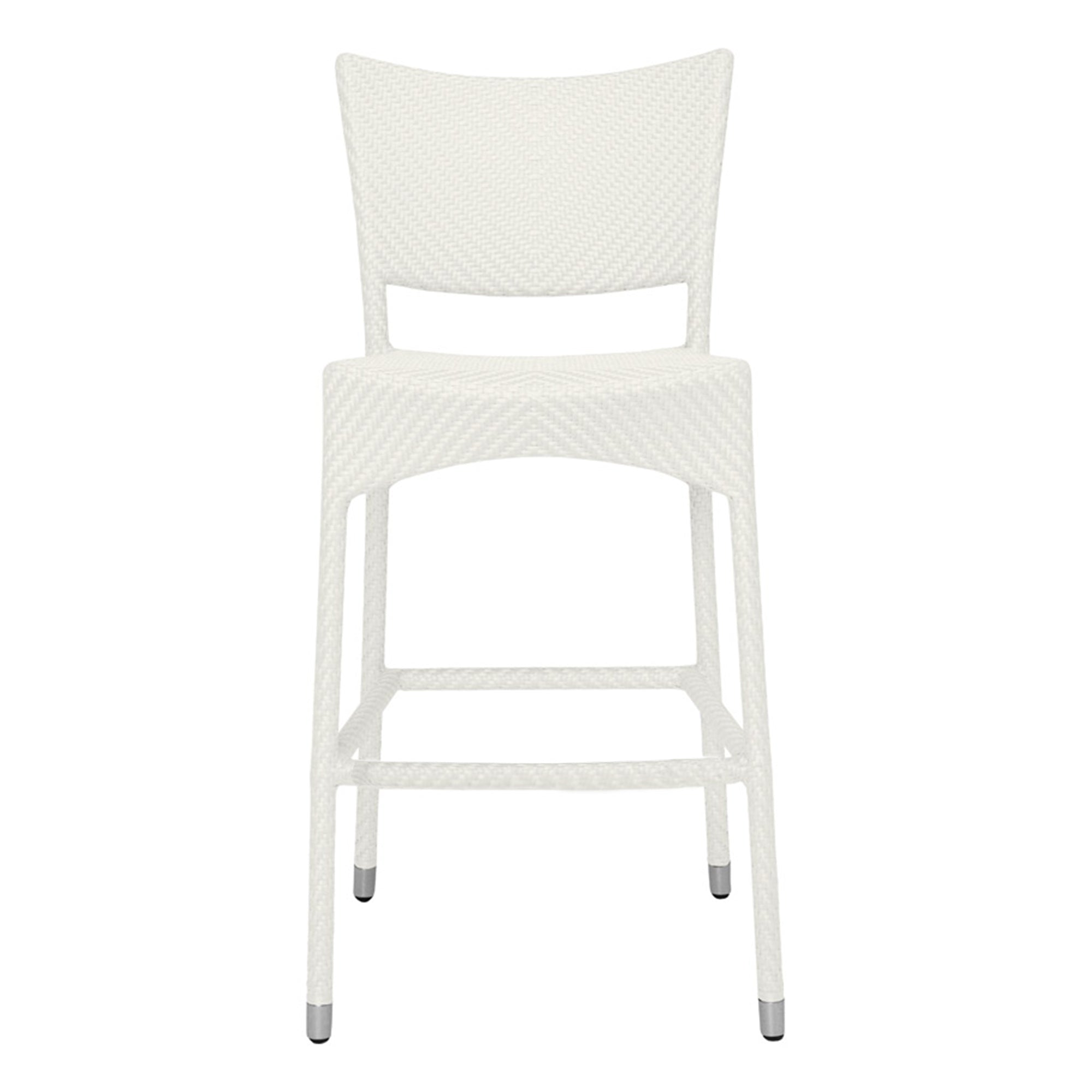 Aysel Outdoor Patio Bar Chair 2 Chairs For Balcony (White)
