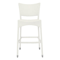 Aysel Outdoor Patio Bar Chair 2 Chairs For Balcony (White)