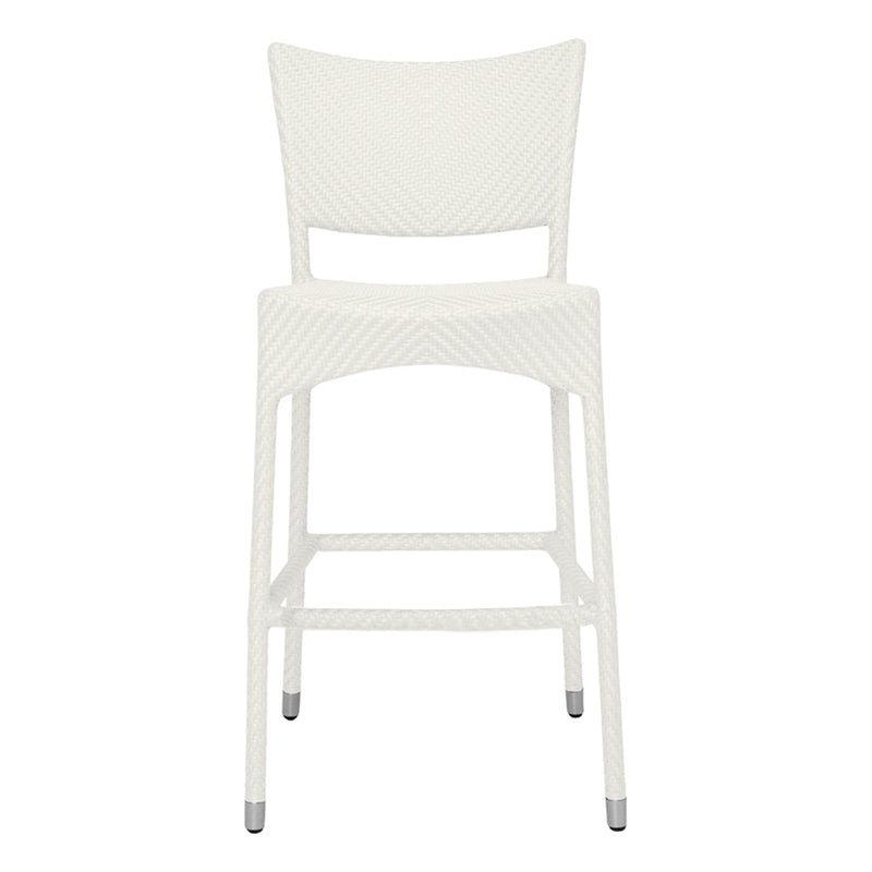 Aysel Outdoor Patio Bar Chair 2 Chairs For Balcony (White)