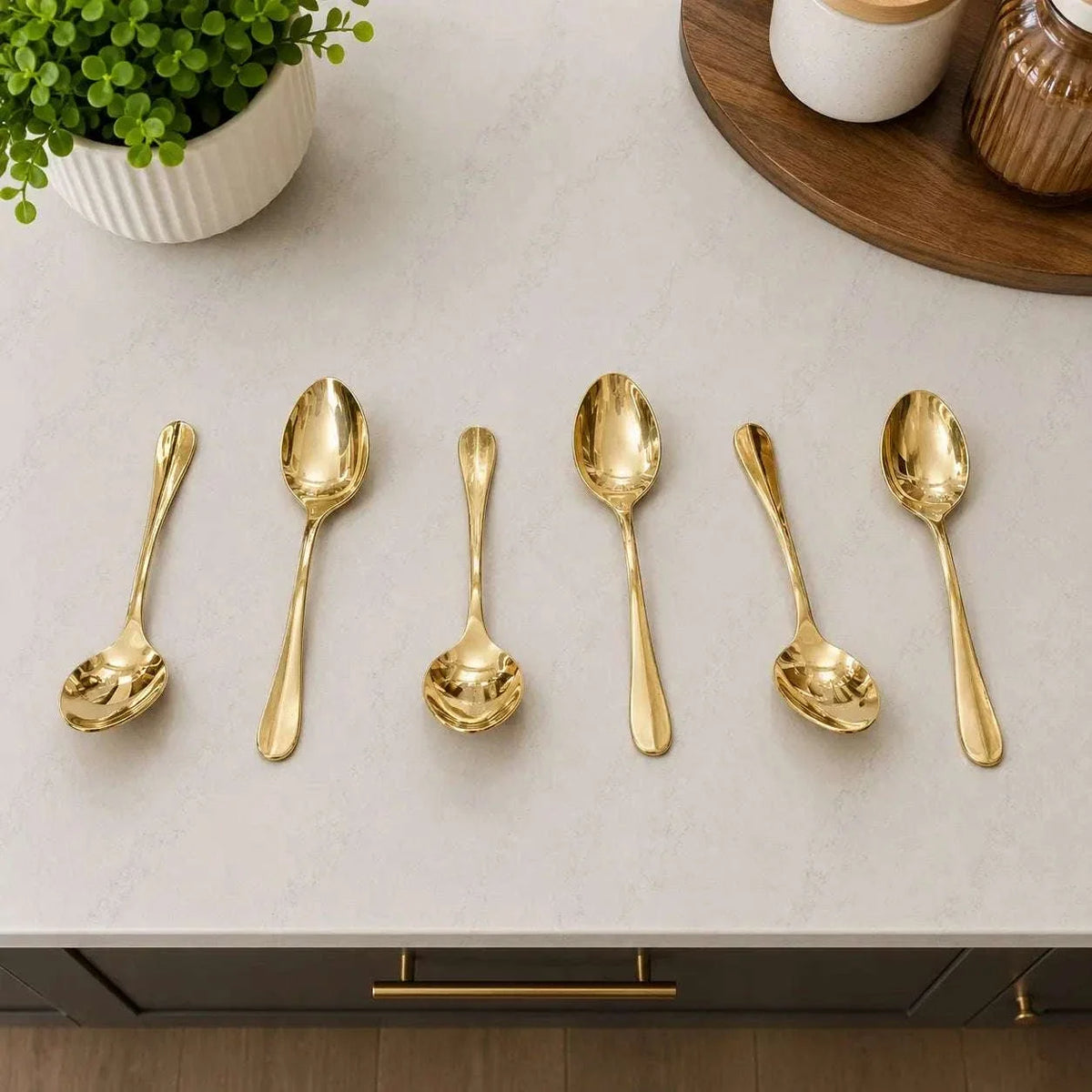 Brass Spoon Set (Pack Of 6)