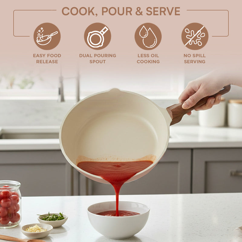 Vinod Ceravit Frypan - Desert Rose