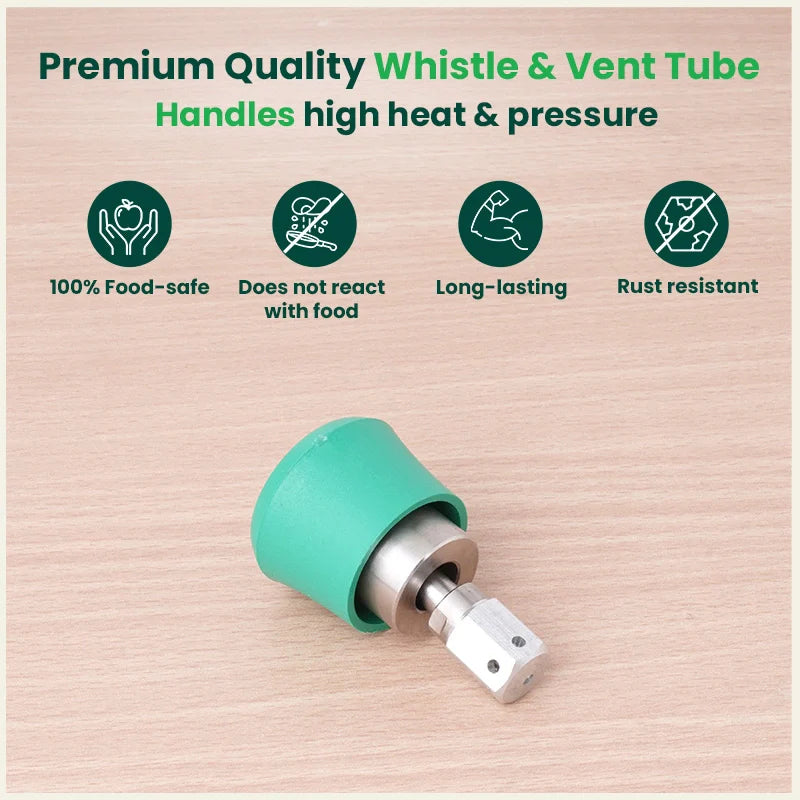 Triply Outer Lid Pressure Cooker Whistle and Vent Tube