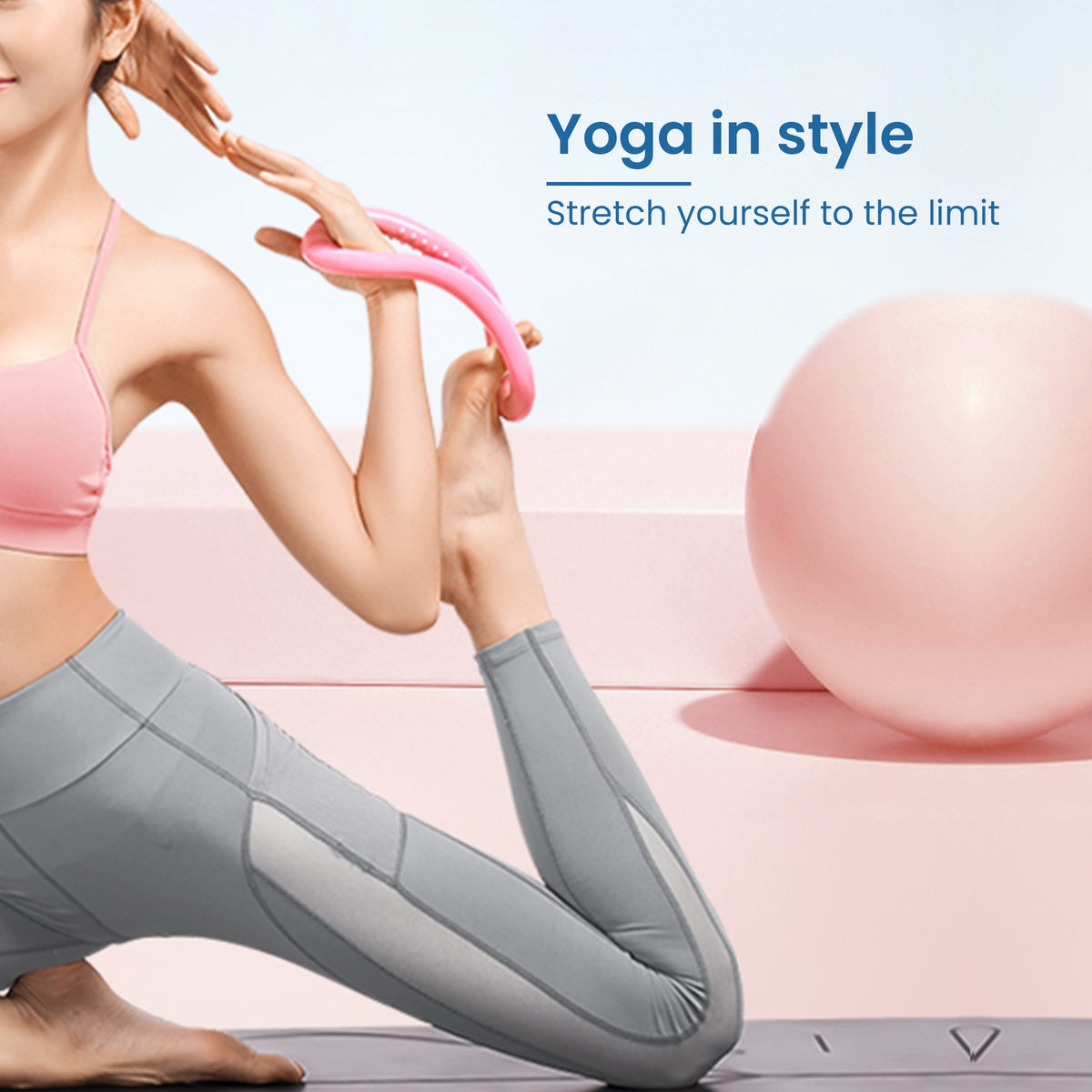 AGARO YR1421, Yoga Ring, 2 Piece, Great for Yoga, Mobility-3