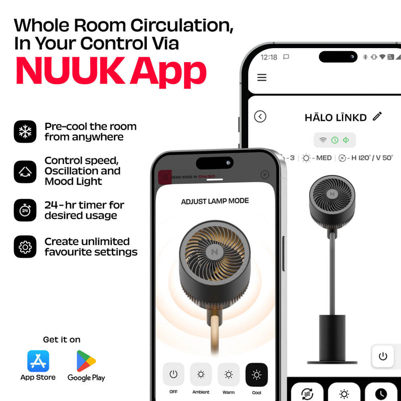 India’s Most Silent Smart 3D Air Circulation Fan with NUUK App | HĀLO [v2 LĪNKD]