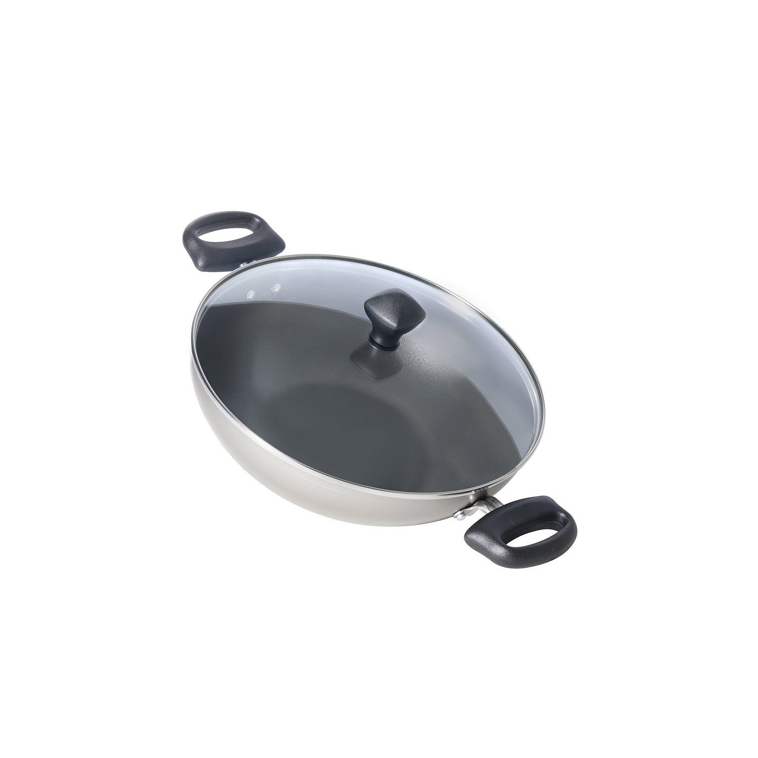 Meyer Non-Stick 6pcs Set (14cm Milkpan+26cm Frypan+26cm Kadai+Nylon Turner+Nylon Spoon)