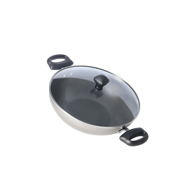 Meyer Non-Stick 6pcs Set (14cm Milkpan+26cm Frypan+26cm Kadai+Nylon Turner+Nylon Spoon)