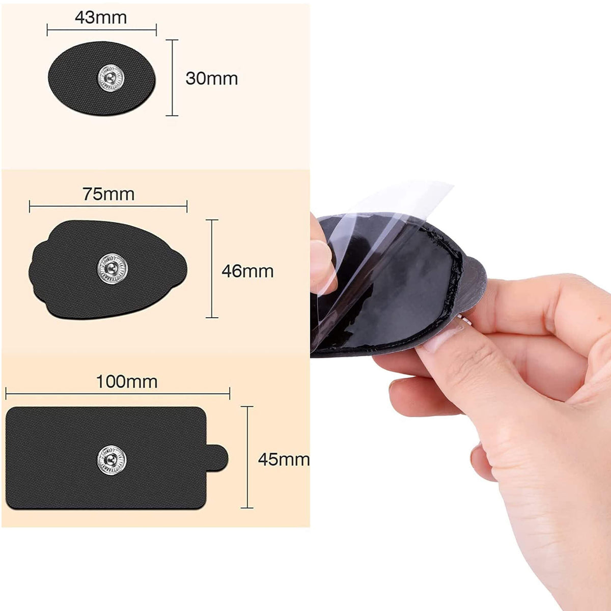 AGARO Tens Massager Pad Set 10pcs