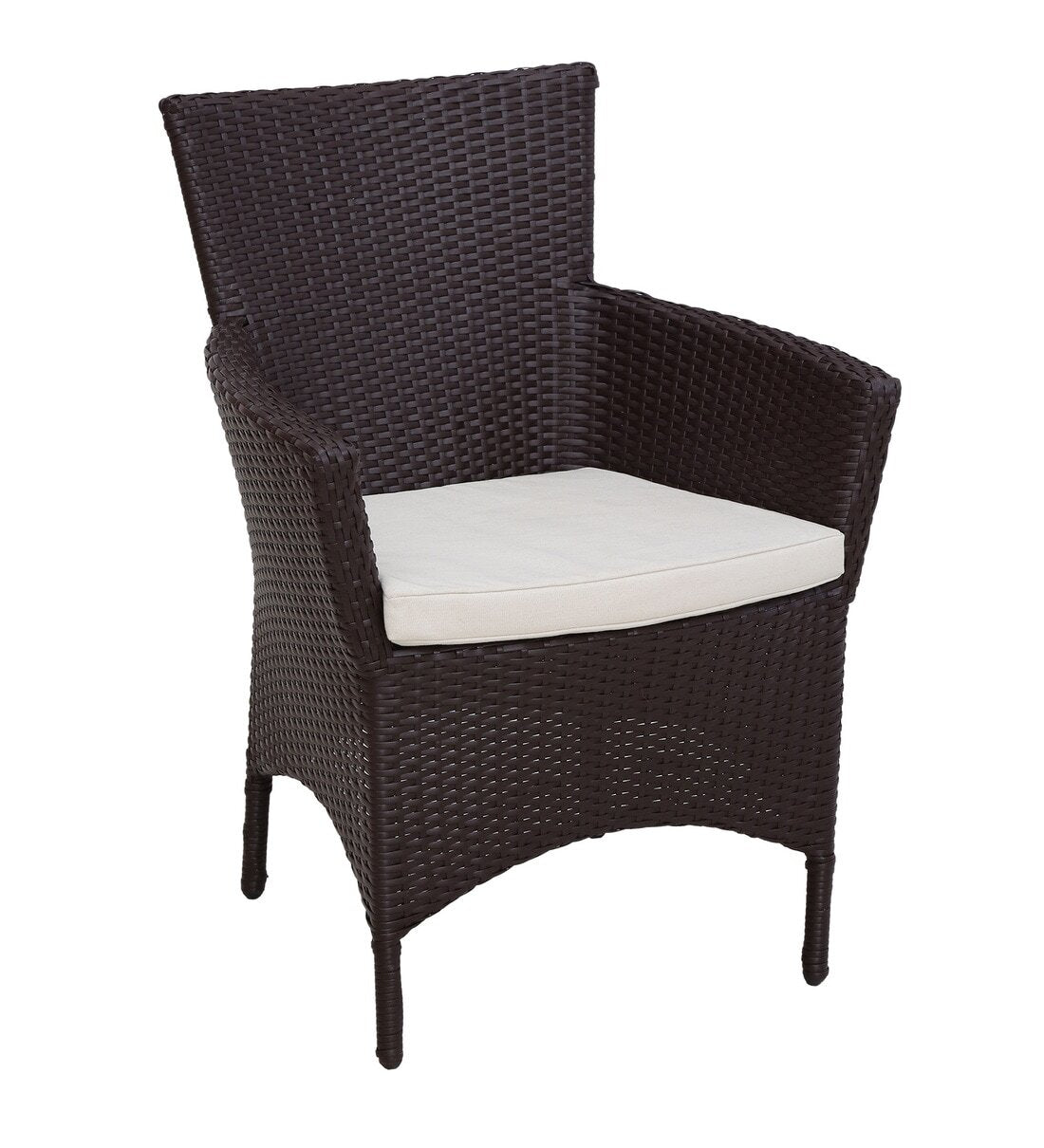 Tukur Outdoor Patio Seating Set 2 Chairs and 1 Table Set (Brown)