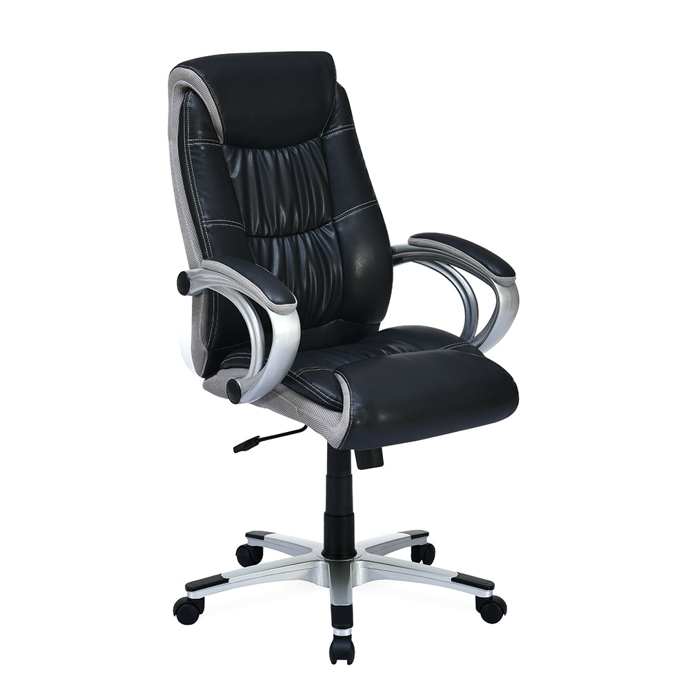 Nilkamal Travis High Back Office Chair Black/Grey)