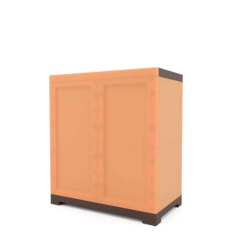 Nilkamal Freedom Mini Shoe Cabinet 09 (Rust and Weathered Brown)