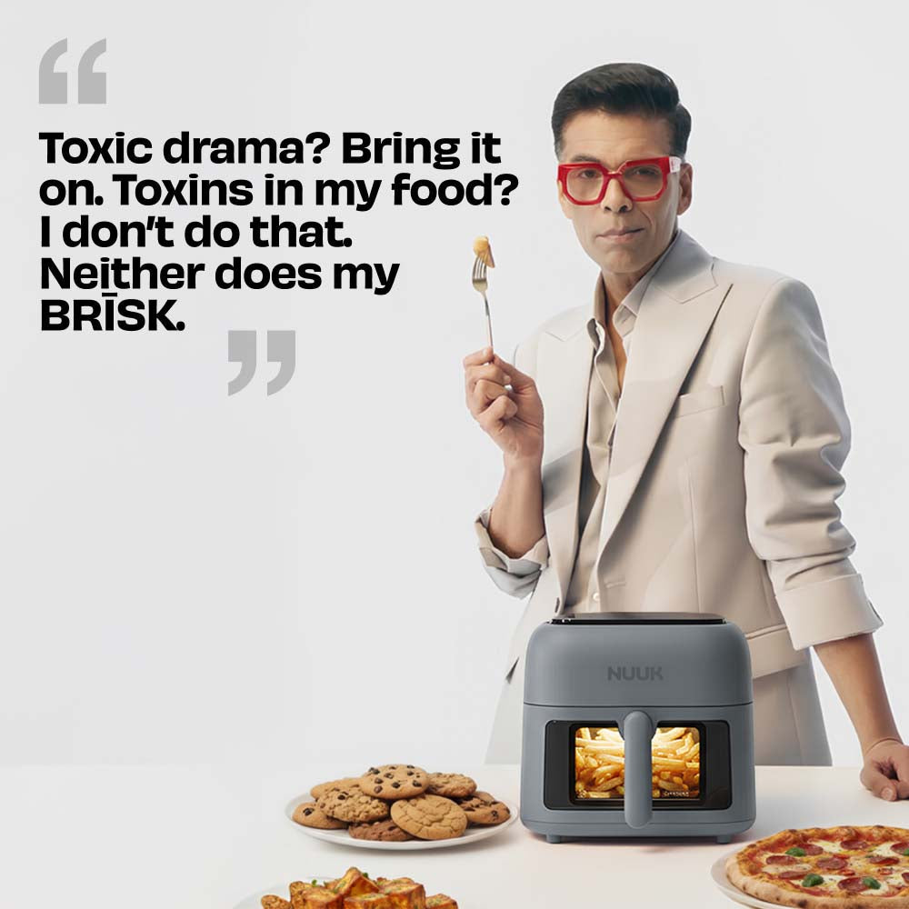 World's 1st 100% Toxin-Free ILAG® Certified CeramicTech™ Air Fryer with XL Basket | BRĪSK