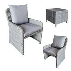 Meino Outdoor Patio Seating Set 2 Chairs and 1 Table Set