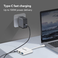 AGARO 3-in-1 USB Type-C to HDMI Multi-Port Hub, 4K HDMI Output-2