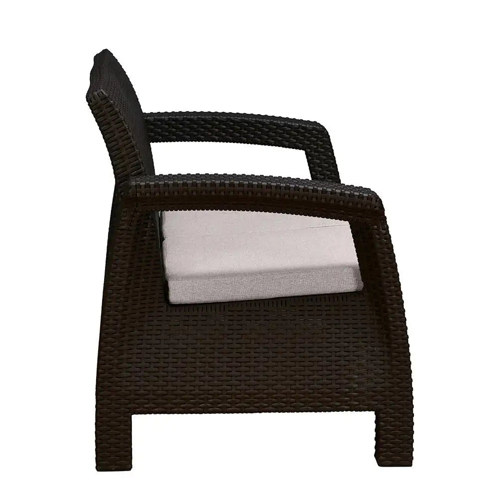 Nilkamal Goa Two Seater Plastic Sofa Set with Cushion