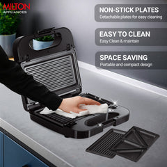 Sandwich Griller 2 in 1 HSM002 (Milton)
