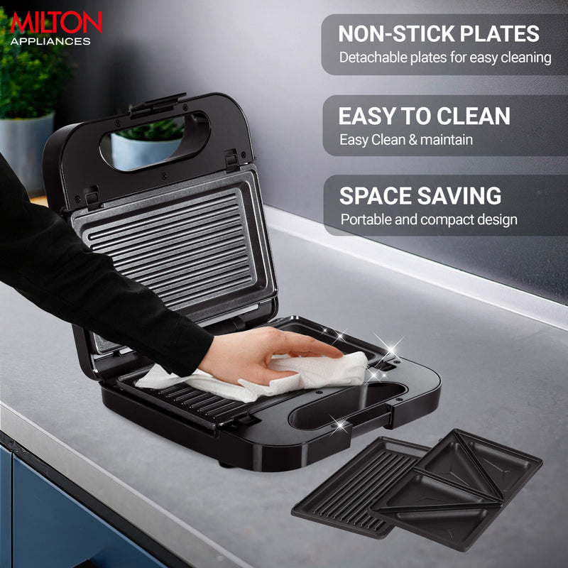 Sandwich Griller 2 in 1 HSM002 (Milton)