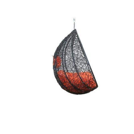 Saturnino Single Seater Hanging Swing Without Stand For Balcony , Garden Swing (Dark Brown)
