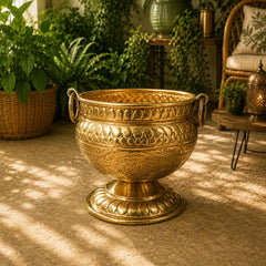 Brass Bucket Planter Pot
