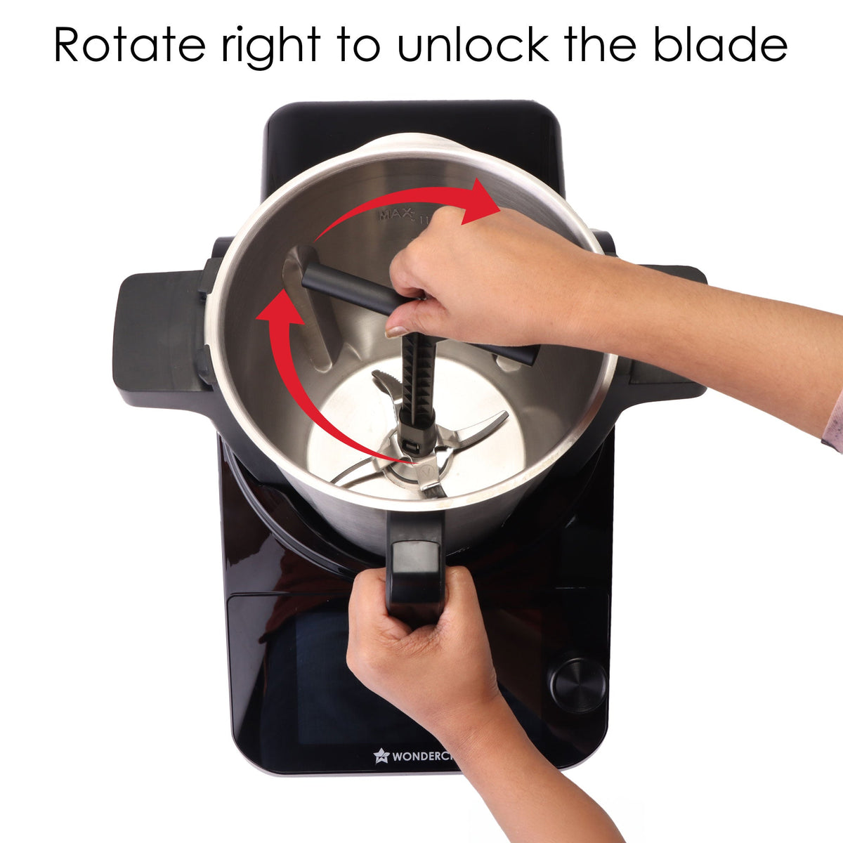 Wonderchef Chef Magic Blade Remover Spatula | Easy Attchment/Removal of Blade | For Saute Blade, Multifunction Blade, Kn