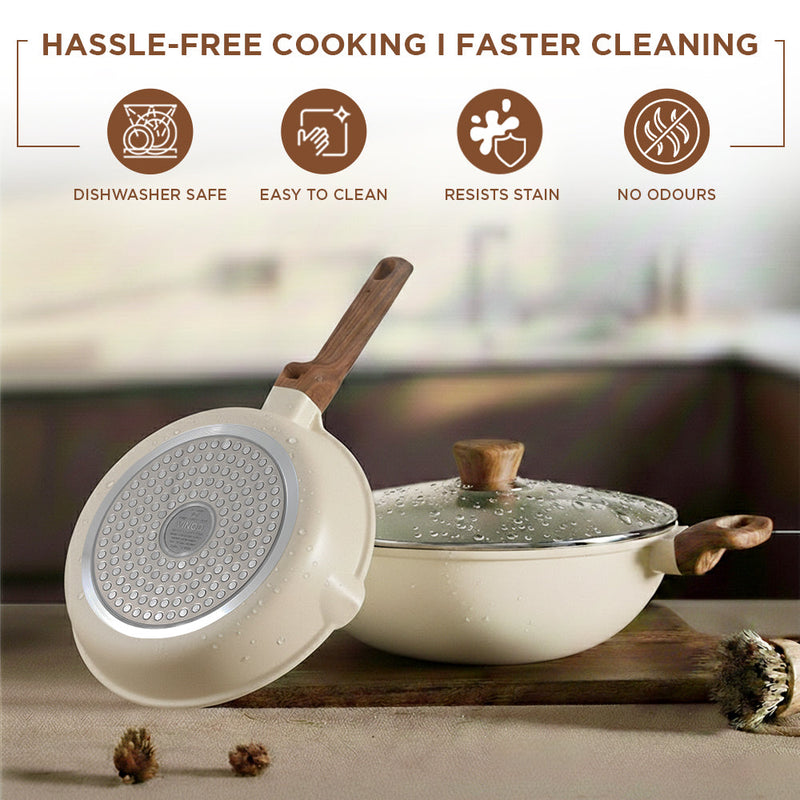 Vinod Di Casa Signature Ceramic Non Stick Cookware Set - 3 pcs