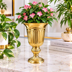 Brass Bucket Planter Pot With Stand