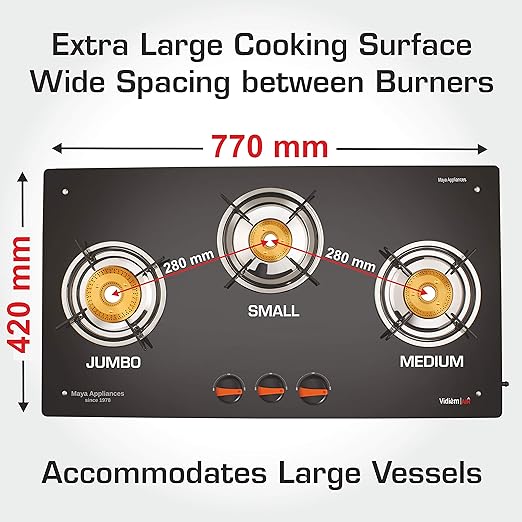 AIR PLUS 3Burner Gas Stove vidiem