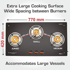 AIR PLUS 3Burner Gas Stove vidiem