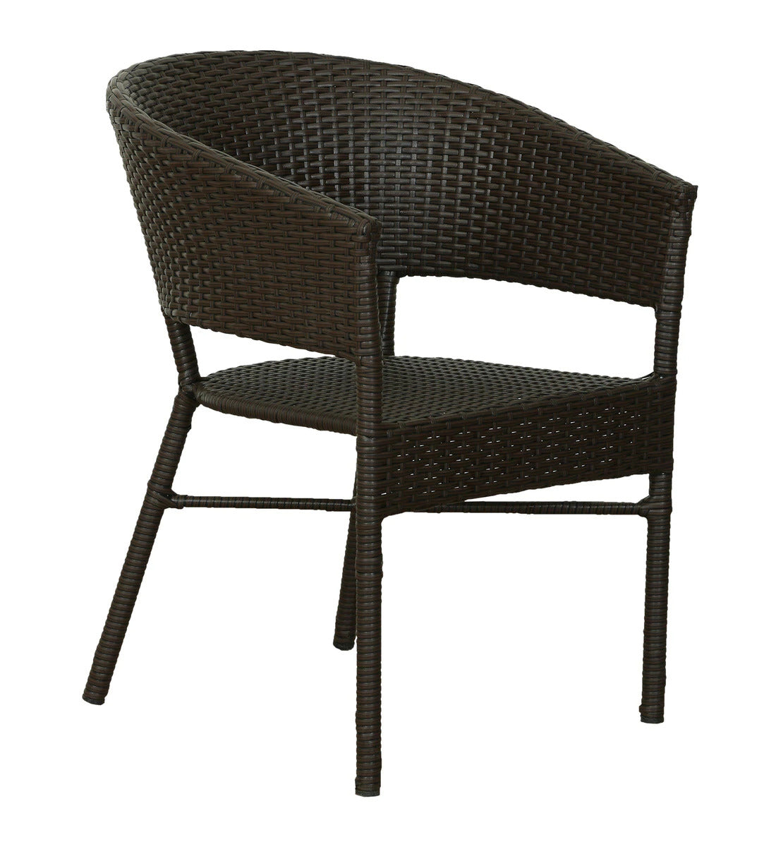 Bud Outdoor Patio Seating Set 2 Chairs and 1 Table Set (Brown)