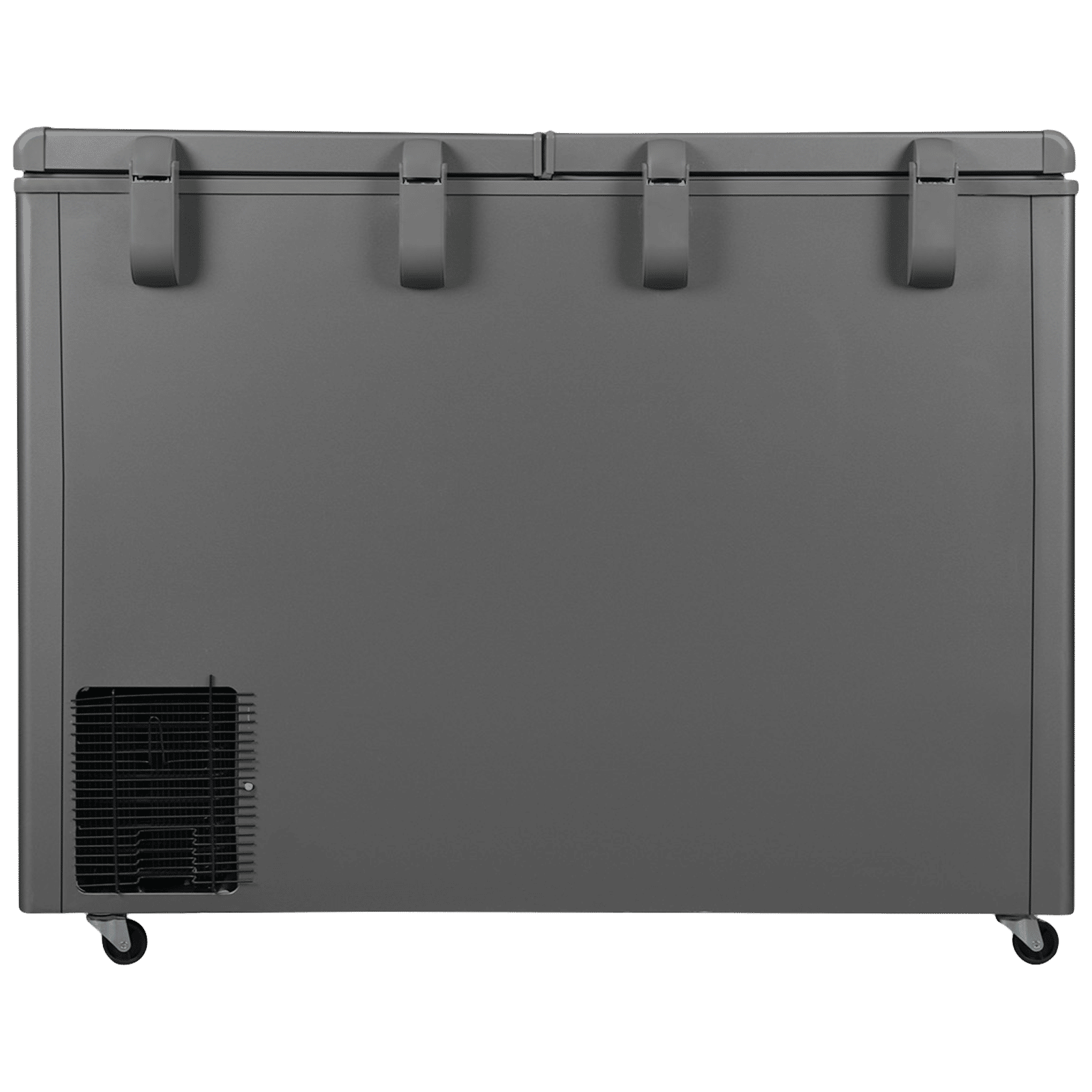 Haier Titanium 345 Litres 5 Star Double Door Deep Freezer with Stabilizer Free Operation (HFC-345DME5, Grey)
