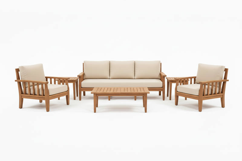 URBAN 3+1+1  Seater TEAK Wood Sofa