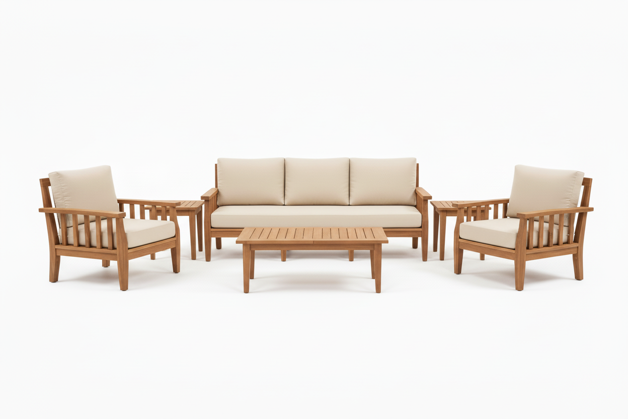 URBAN 2 Seater TEAK Wood Sofa