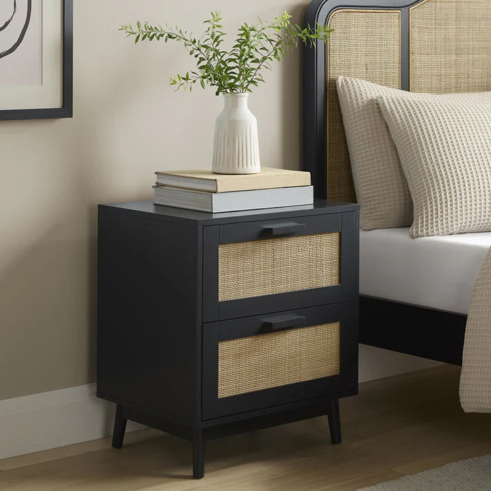Canora 2 Drawer Bedside Table
