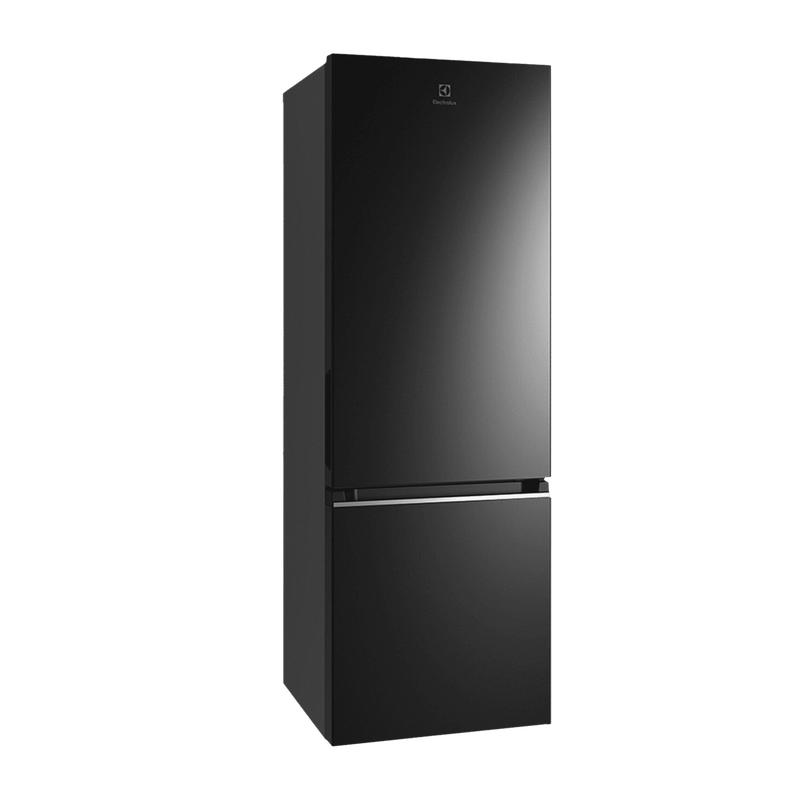 Electrolux UltimateTaste 300 335 Litres 1 Star Frost Free Double Door Bottom Mount Refrigerator with Door Alarm (EBB3702K-H, Glossy Black Steel)