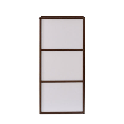 Nilkamal Sear 3 Tier Storage Cabinet (Oak/Frosty White)