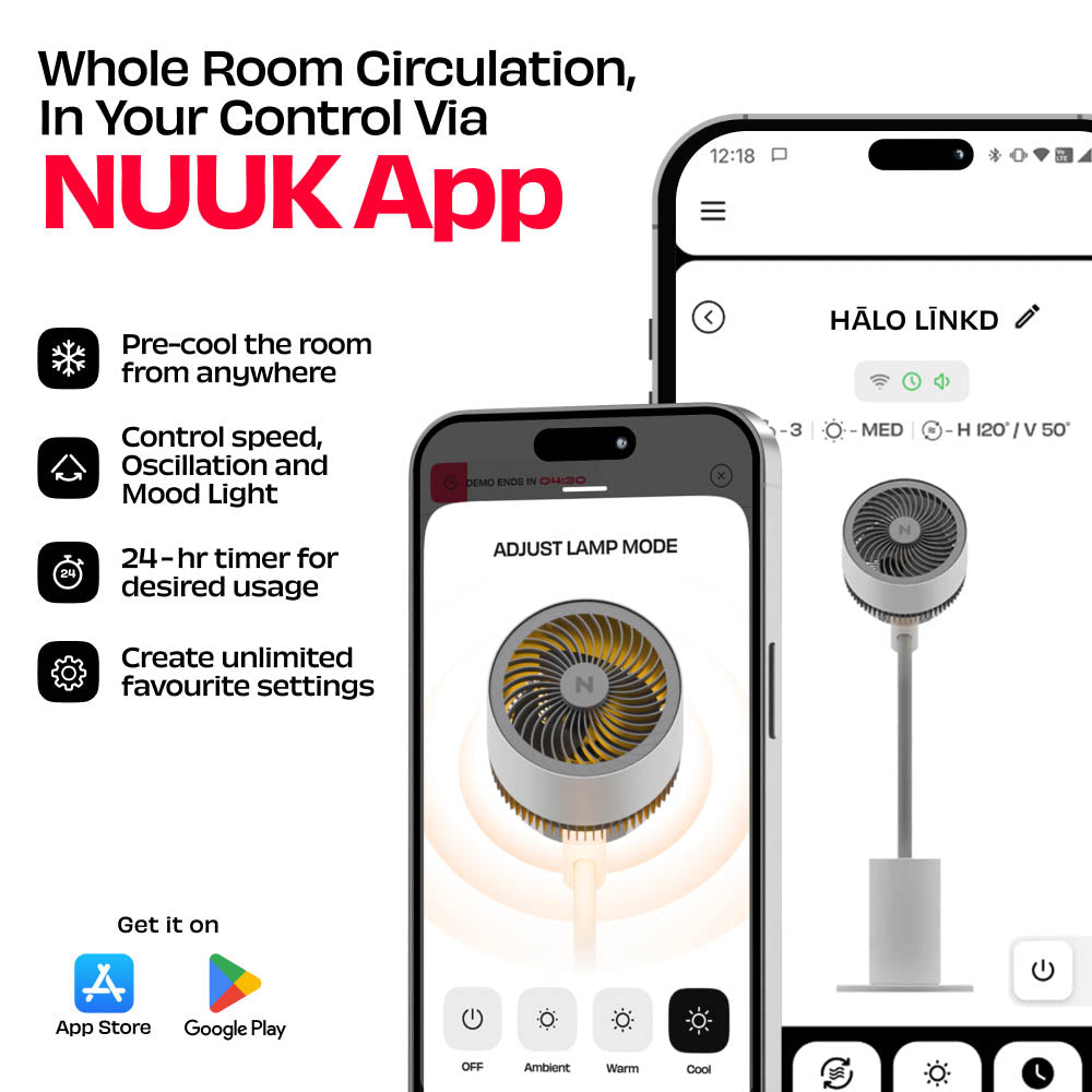 India’s Most Silent Smart 3D Air Circulation Fan with NUUK App | HĀLO [v2 LĪNKD]