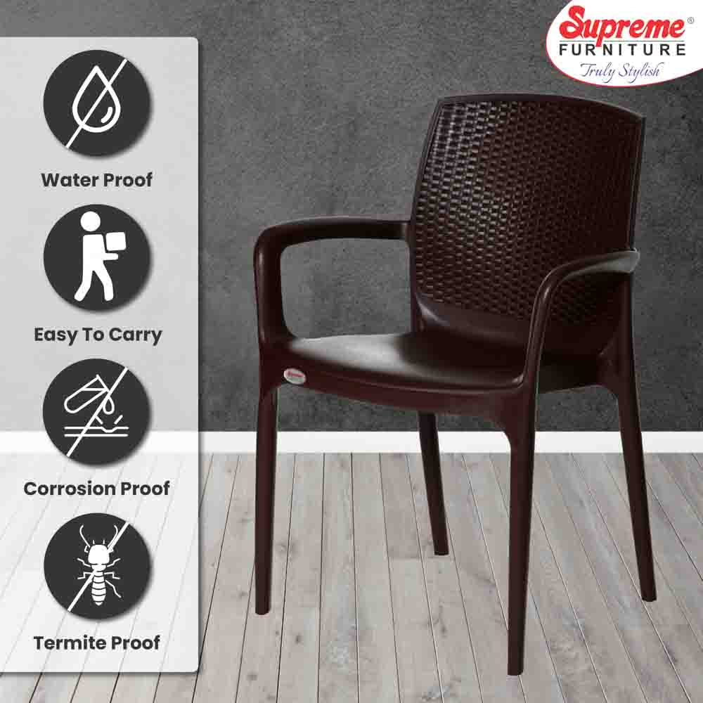 Supreme Texas Plastic With-Arm Chair