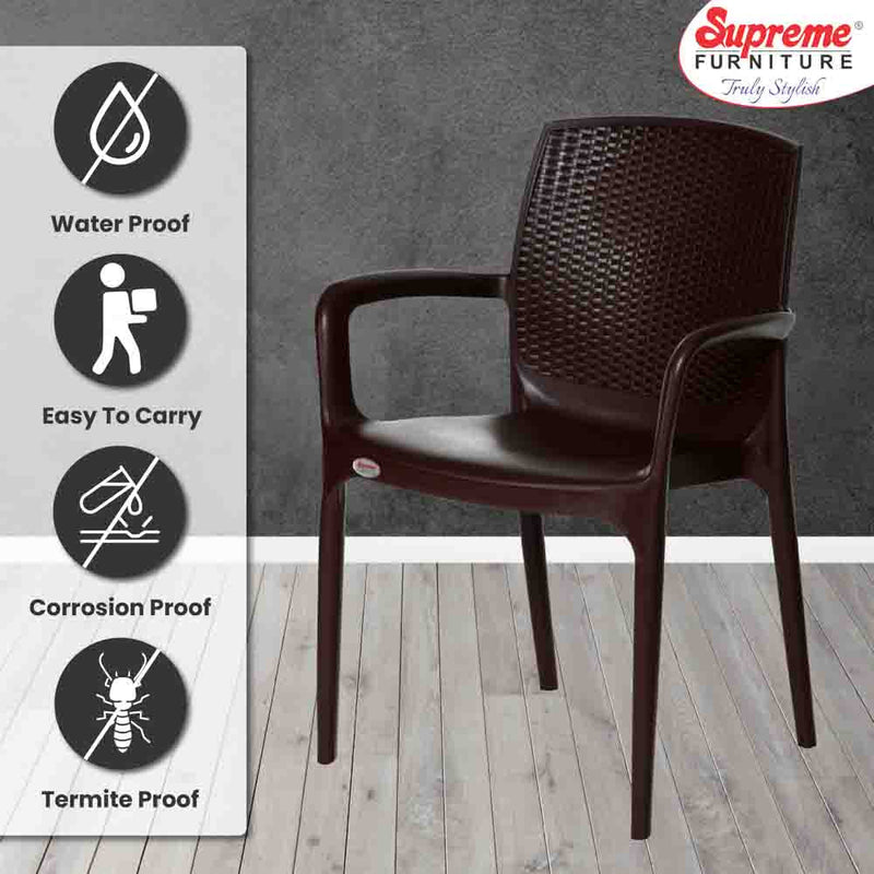 Supreme Texas Plastic With-Arm Chair