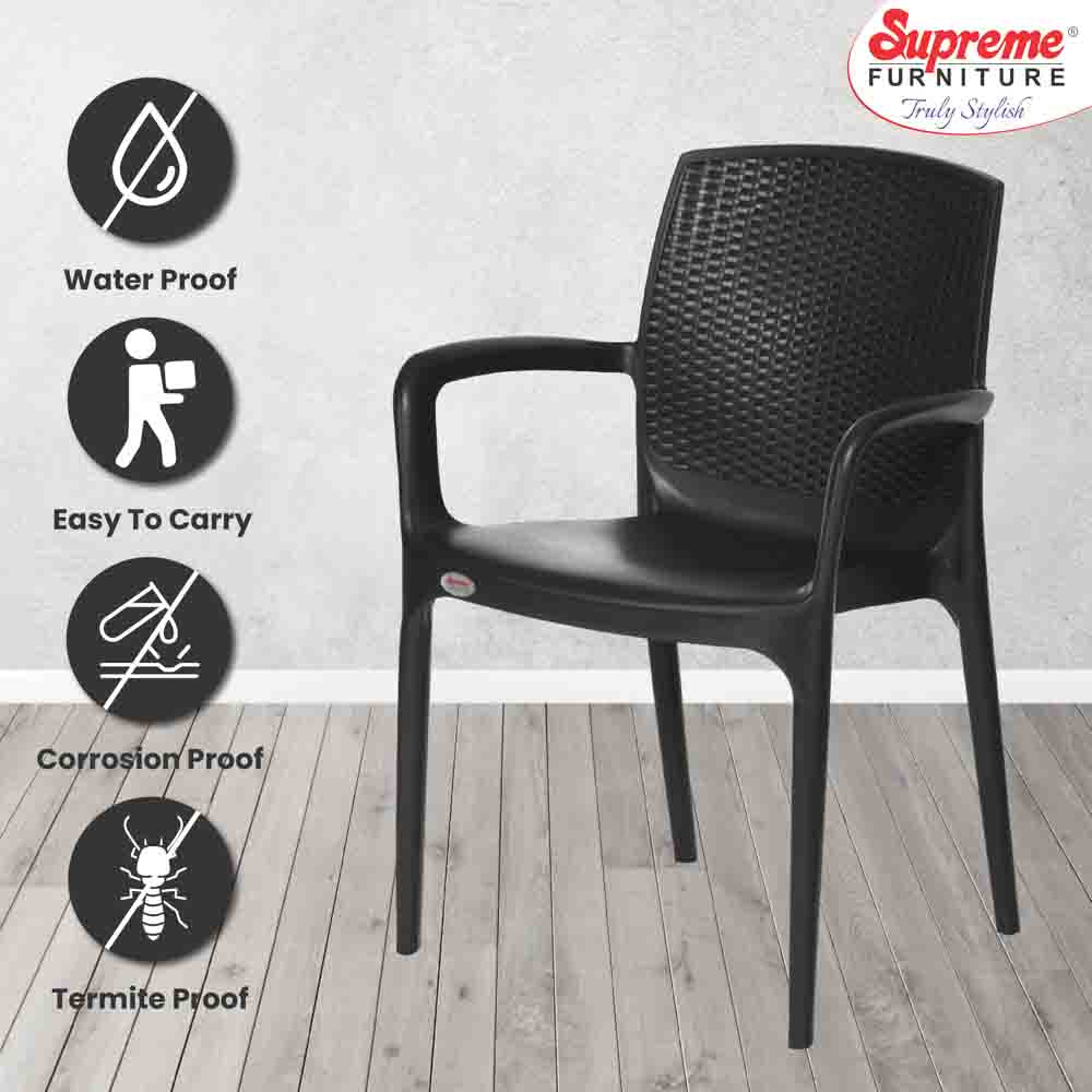 Supreme Texas Plastic With-Arm Chair